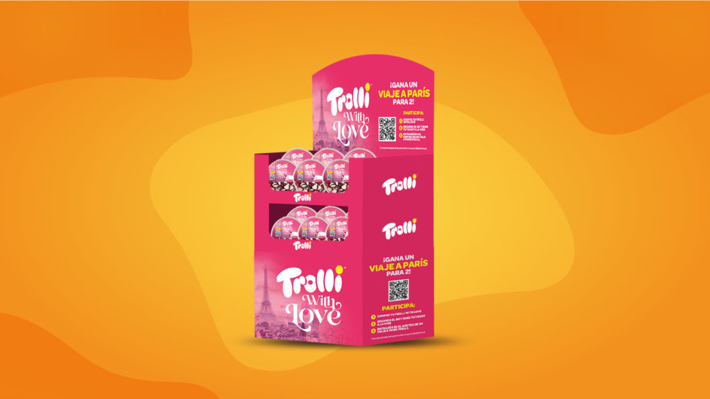 Expositor trolli with love